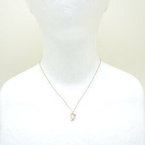TIFFANY Loving Heart Necklace Diamonds Pink Gold Rose